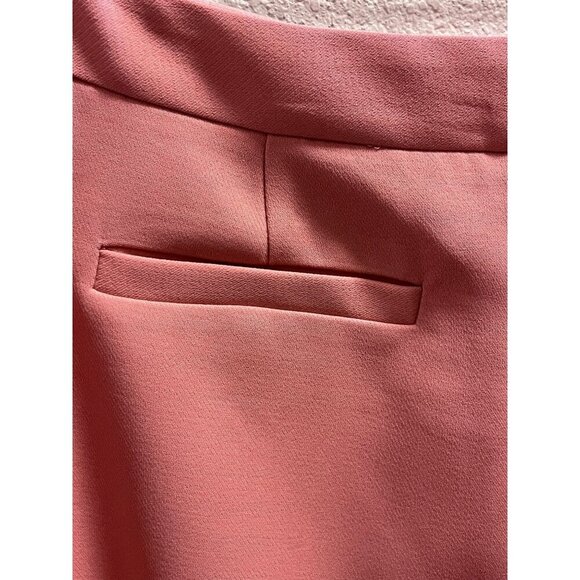Rachel Parcell Pink High Waisted Wide Leg Suit Pants Dress Back Pockets - Picture 8 of 9